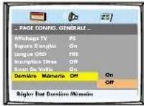 Finlux CTF1504T DVX - REGLAGES DVD - 1