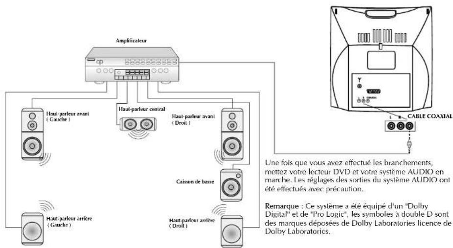 Finlux CTF1504T DVX - Branchement de l'ampicatriceur numérique avec le décodeur AC-3 - 1