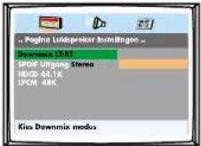 Finlux CT2112TN DVD - PAGINA AUDIO INSTELLINGEN: - 1