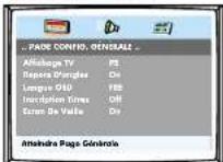 Finlux CT1412T DVD - MENURÉGLAGES - 1