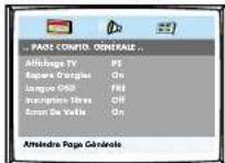 Finlux CTW2827TN DVD - MENURÉGLAGES - 1
