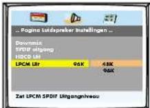 Finlux CT1414TDVX - PAGINA AUDIO INSTELLINGEN : - 4