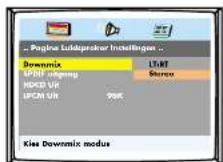 Finlux CT1414TDVX - PAGINA AUDIO INSTELLINGEN : - 1