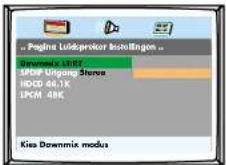 Finlux CT 1413 T DVD - PAGINA AUDIO INSTELLINGEN: - 1