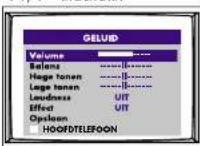 Finlux CT 1413 T DVD - MENU VOOR DE GELUIDSINSTELLING - 1