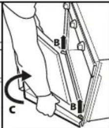 IGNIS AKS 2010 - Per riposizionare la porta: - 3