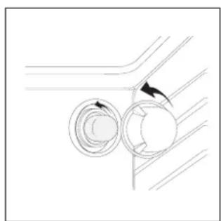 INDESIT K6C51R - Remplacement de la lampe à l'intérieur du four - 1