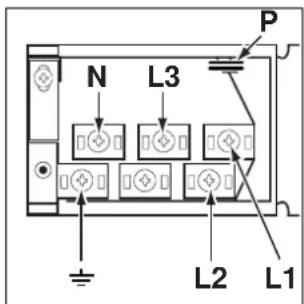 INDESIT K6C51R - Apertura morsettiera: - 3