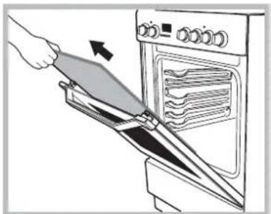 INDESIT I5V62A(W)EU - Demonteren en wee mer monteren van de.    ovendeur - 5
