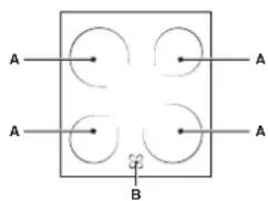 INDESIT I5V62A(W)EU - De kookzones - 1