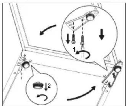 ZANUSSI ZFX 31400 WA - Réversibilité de la porte - 2
