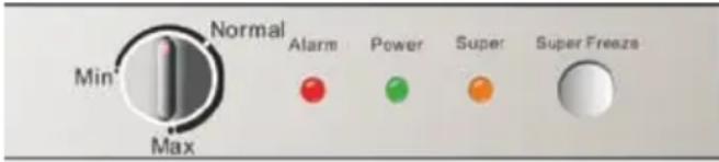 ZANUSSI ZFU 219 WO - Control panel and Display - 1
