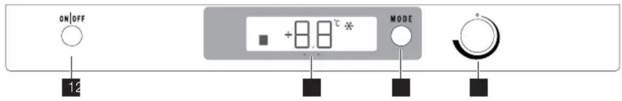 Pelgrim PVD7102N - Control panel - 1