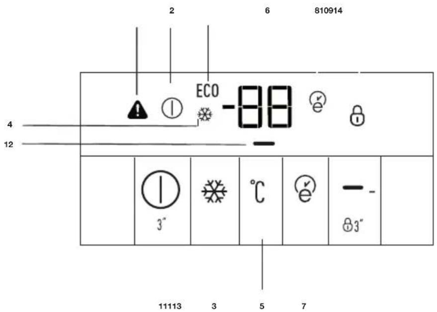 GRUNDIG GFN 13830 X - Bandeau indicateur - 1
