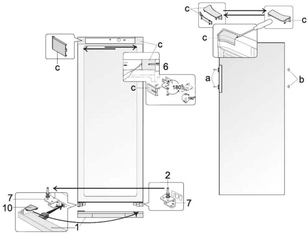 BRANDT BFU5456GB - Models BFL5456BW, BFL5636BW, BFL5636BX - 1