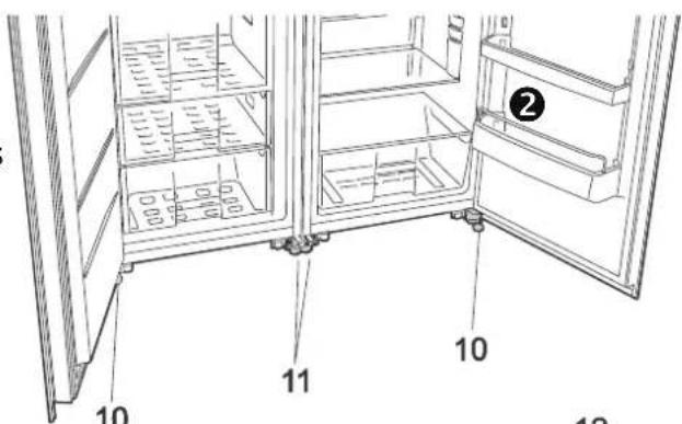 BRANDT BFU5456GB - Preparing the appliances for connecting - 10