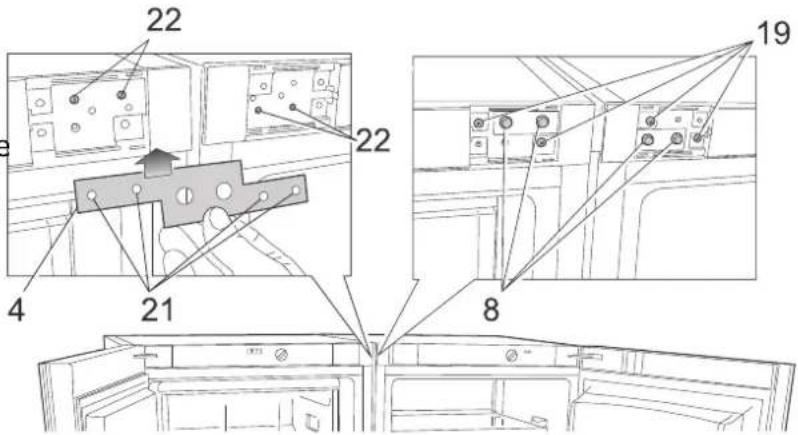 BRANDT BFU5456SW - Connecting the appliances - 6