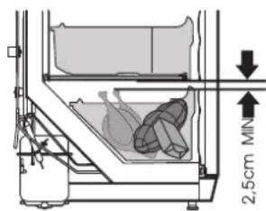 BRANDT BFU5456SW - FREPEZINPG OFP FOODSPTUFFPS INP TPHE FPREEZPER COMPPARTMENPT - 1