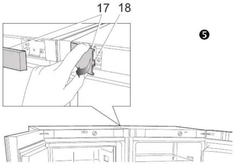 BRANDT BFU5456SW - Connecting the appliances - 4