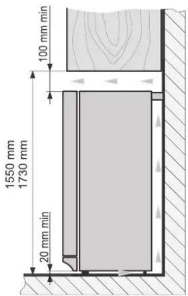 BRANDT BFU5456SW - PLACERING - 2