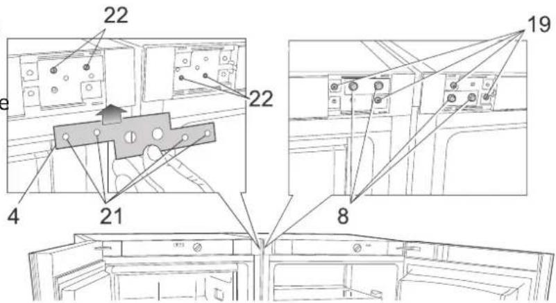 BRANDT BFU5636SX - Connecting the appliances - 6