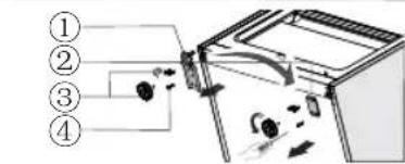 HISENSE GSNF 235 A++ WE - Het omkeren van de deur - 15