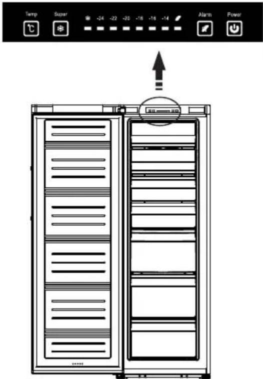 HISENSE GSNF 235 A++ WE - Besturingselementen display - 1