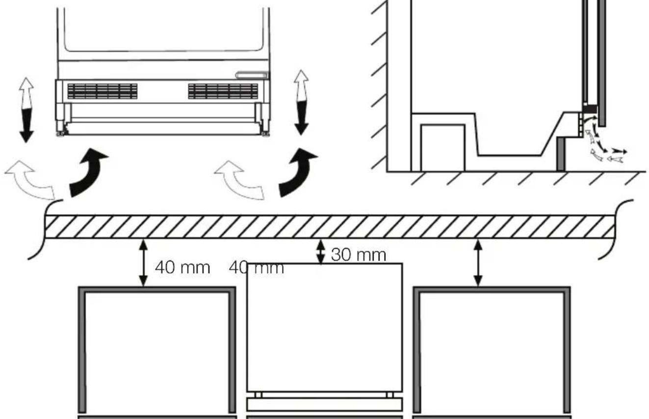 TEKA TGI2 120 D - Placing the refrigerator under the counter and adjusting the legs - 1