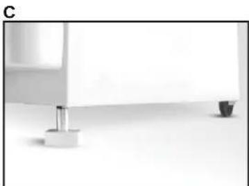 CANDY CCG5100SW1 - προσαρμόσια ποδαρακία - 4