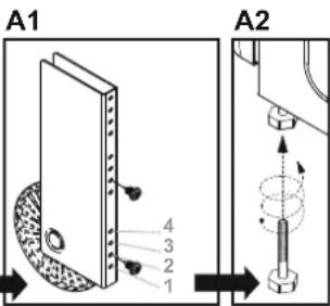 CANDY CCG5100SW1 - FEET ADJUSTMENT - 2