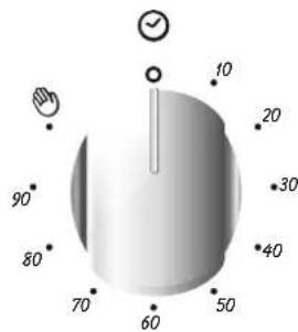CANDY CCG5100SW1 - BENUTZUNG DES TIMERS FÜR BACKZEITENDE - 1