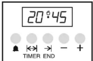 CANDY CCG5100SW1 - Réglage de l'heure : - 2