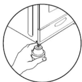 CANDY CCG5100SW1 - Adjustable feet. - 1