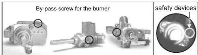 CANDY CCG5100SW1 - Stand-by-Regulierung für Herde mit Flammensicherung bzw. ohne Flammensicherung und Knopfzündung - 2