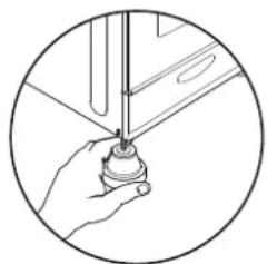 CANDY CCG5100SW1 - Patas ajustables - 1