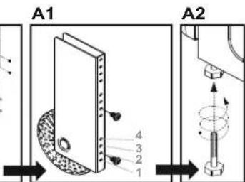 CANDY CCG5100SW1 - προσαρμόσια ποδαρακία - 2