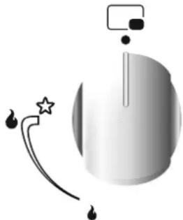 CANDY CCG5100SW1 - 3.1.NCIOJIb3OBAHHe rA3OBbIX KOHΦOPOK, PACNOJIOXEHHBIX CBEPXY HA JIINTE - 1