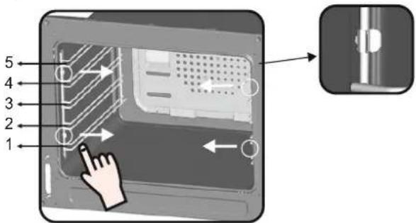 CANDY CCG5100SW1 - Verwijderen en reinigen van de zijlingse roovers - 1