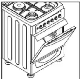 CANDY CCG5100SW1 - UTILISATION DU FOUR GRIL - 1