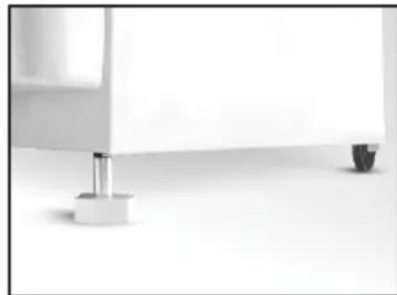 CANDY CCG5100SW1 - FEET ADJUSTMENT - 4