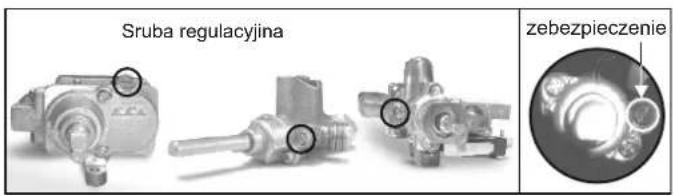 CANDY CCG5100SW1 - Regulacja plomenia - 2