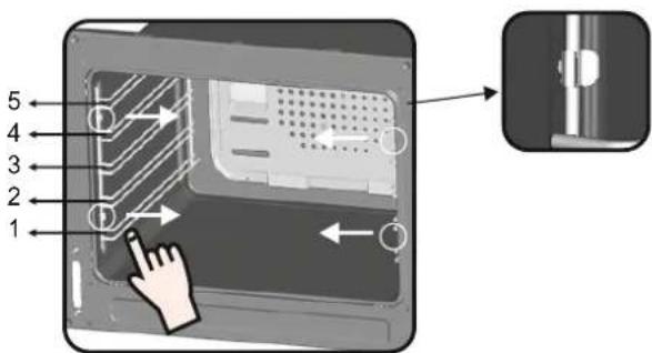 CANDY CCG5100SW1 - ENTFERNEN UND REINIGUNG DES GRILLROSTS - 1