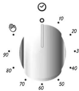 CANDY CCG5100SW1 - USING THE END OF COOKING TIMER - 1