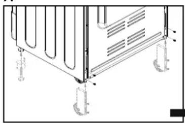 CANDY CCG5100SW1 - Hohenverstellbare Füge und Räder - 1
