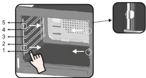 CANDY CCG5100SW1 - REMOVING AND CLEANING WIRE RACKS - 1
