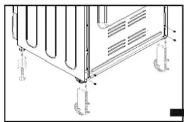 CANDY CCG5100SW1 - Ruedas y patas ajustables - 1