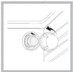 HOTPOINT CE6VP5 - Replacing the oven light bulb - 1