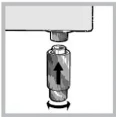 HOTPOINT CE6VP5 - Posicionamento e nivelamento - 3