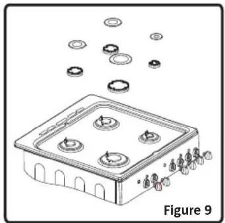 PROLINE PMC 57WF - Brûleurs du plan de cuisson: - 1