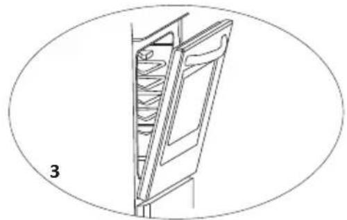 PROLINE PMC 57WF - Pour démonter la porte du four - 3